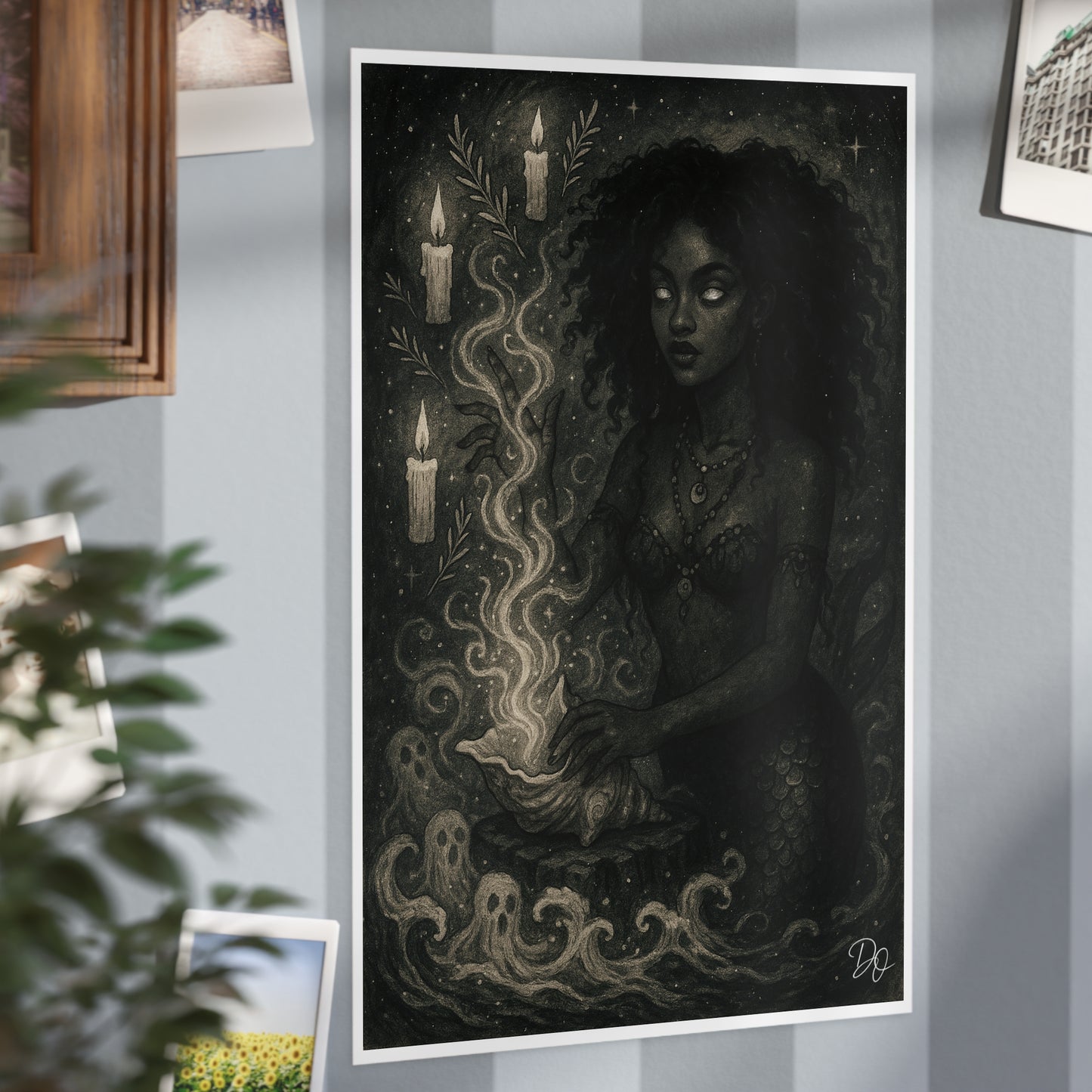 La Sirena Bruja Unframed Print