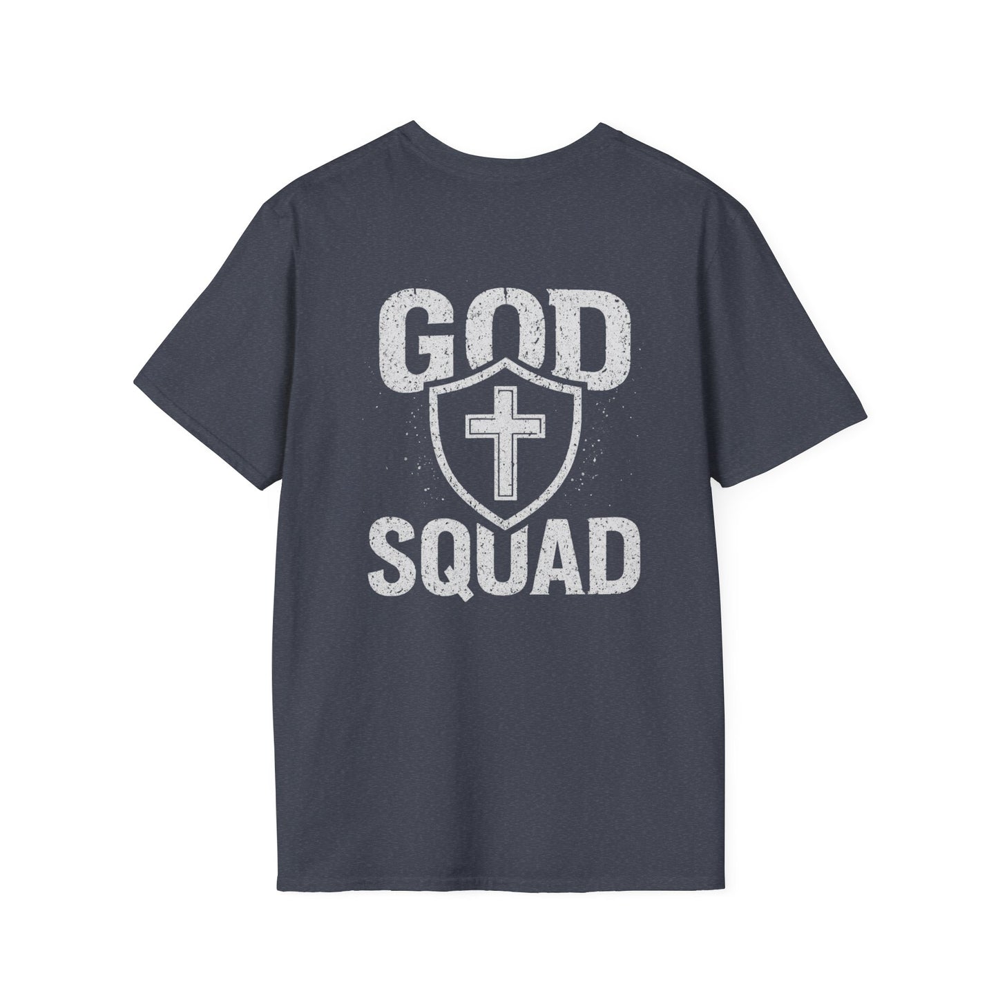 Faith-Inspired Unisex Softstyle T-Shirt, God Squad Tee, Christian Apparel, Everyday Wear, Gift for Believers