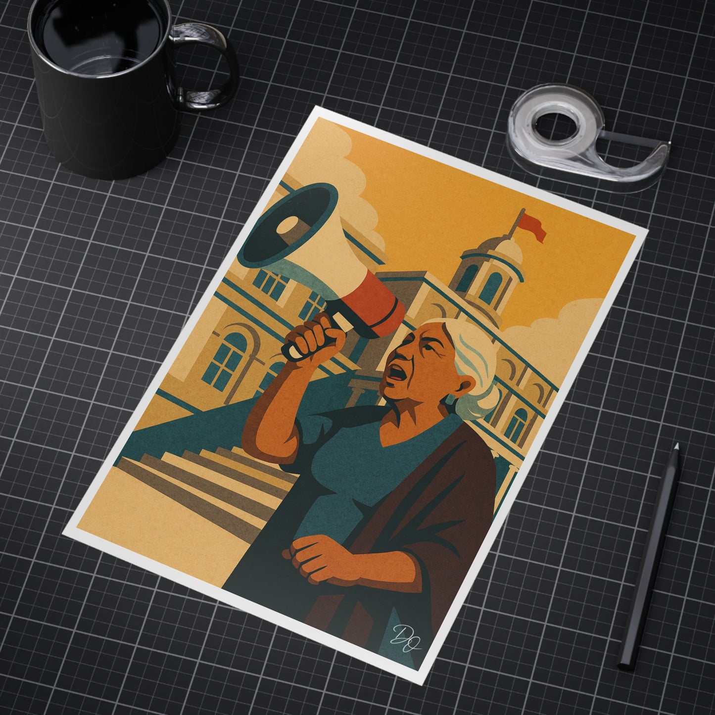 La Voz de Abuela Unframed Print