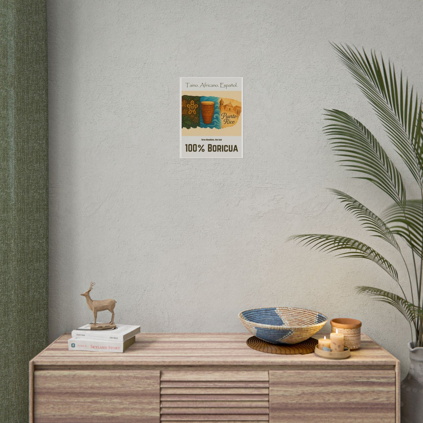 Puerto Rico Heritage Rolled Poster