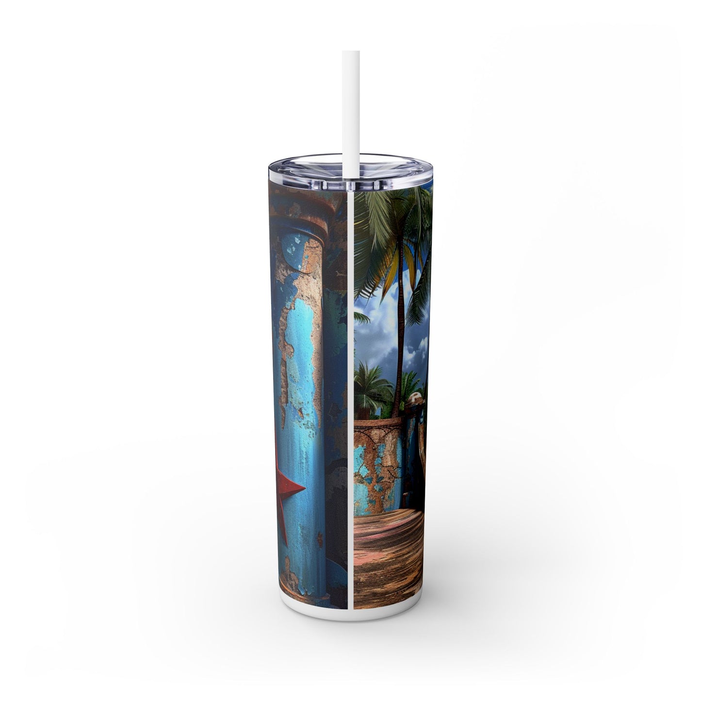 Puerto Rico Skinny Tumbler, 20oz