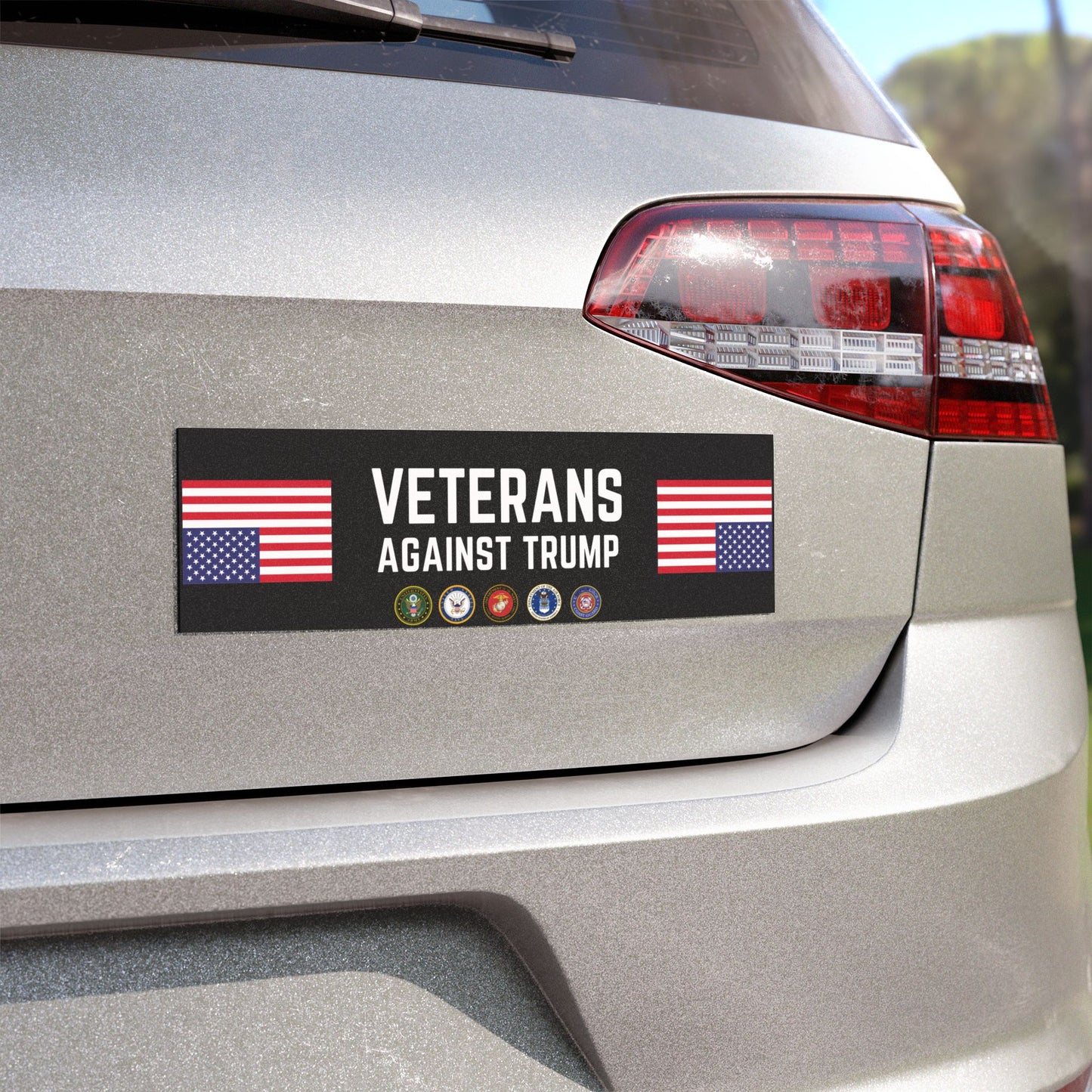 Veterans Against Trump Car Magnet