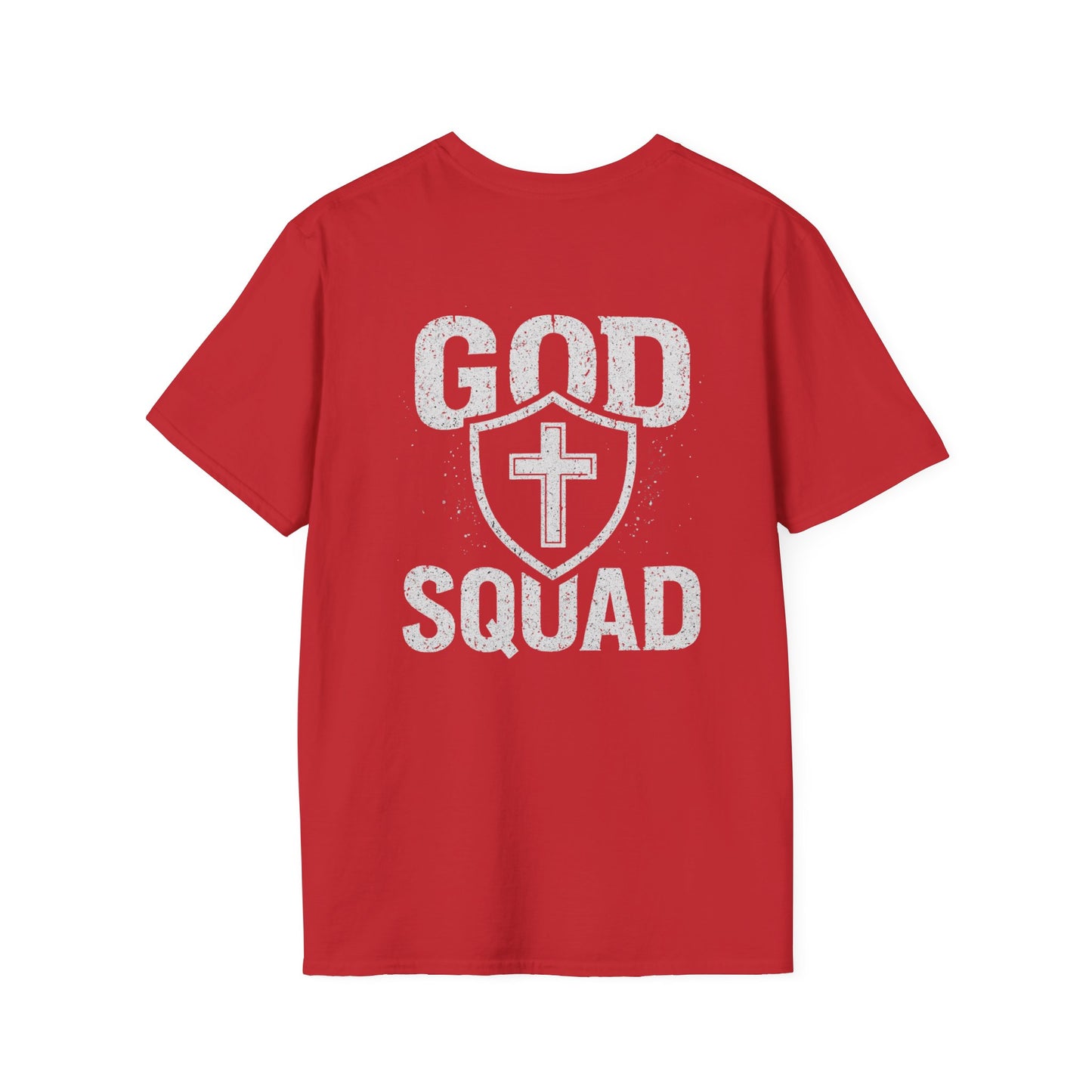 Faith-Inspired Unisex Softstyle T-Shirt, God Squad Tee, Christian Apparel, Everyday Wear, Gift for Believers