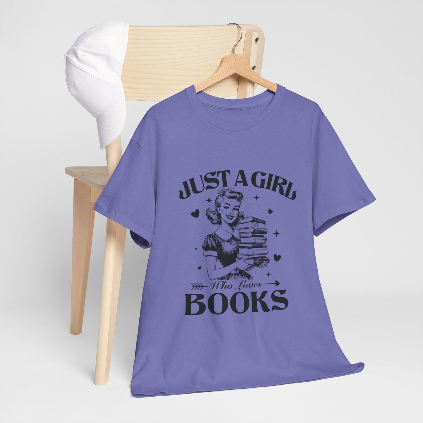 Just a Girl With Books Tee