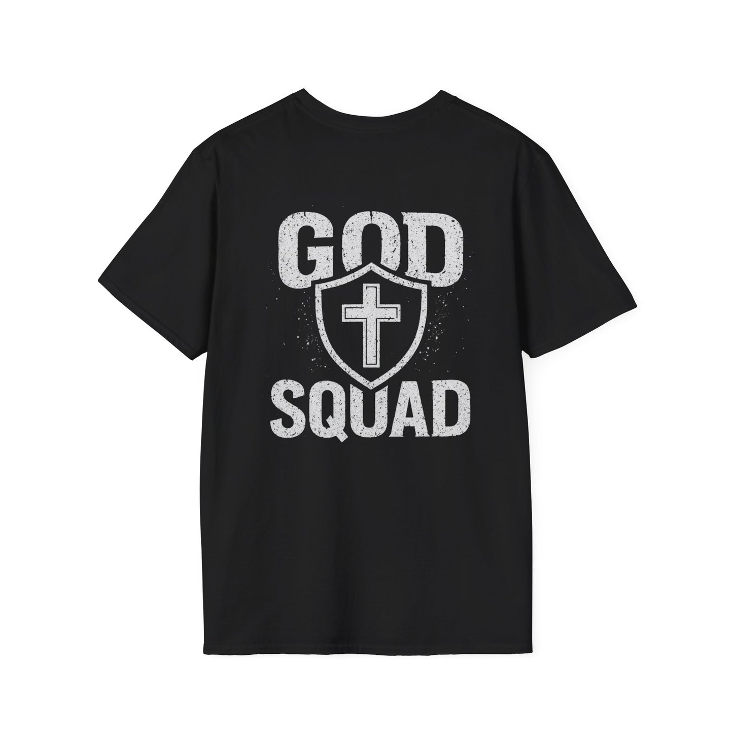 Faith-Inspired Unisex Softstyle T-Shirt, God Squad Tee, Christian Apparel, Everyday Wear, Gift for Believers