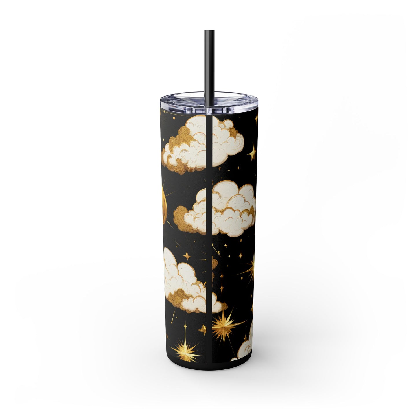 Gold Starry Night Tumbler