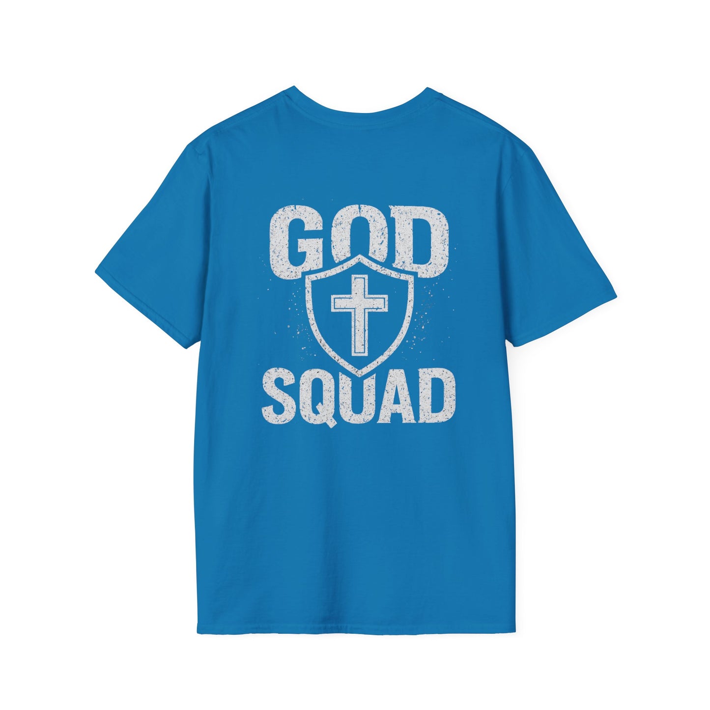 Faith-Inspired Unisex Softstyle T-Shirt, God Squad Tee, Christian Apparel, Everyday Wear, Gift for Believers