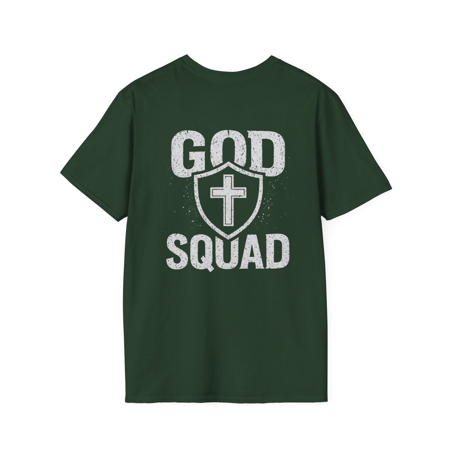 Faith-Inspired Unisex Softstyle T-Shirt, God Squad Tee, Christian Apparel, Everyday Wear, Gift for Believers