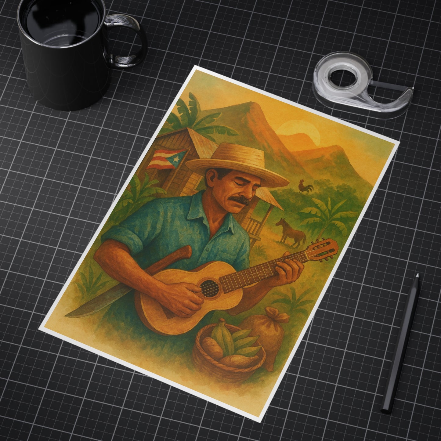 Canto del Jíbaro Unframed Print
