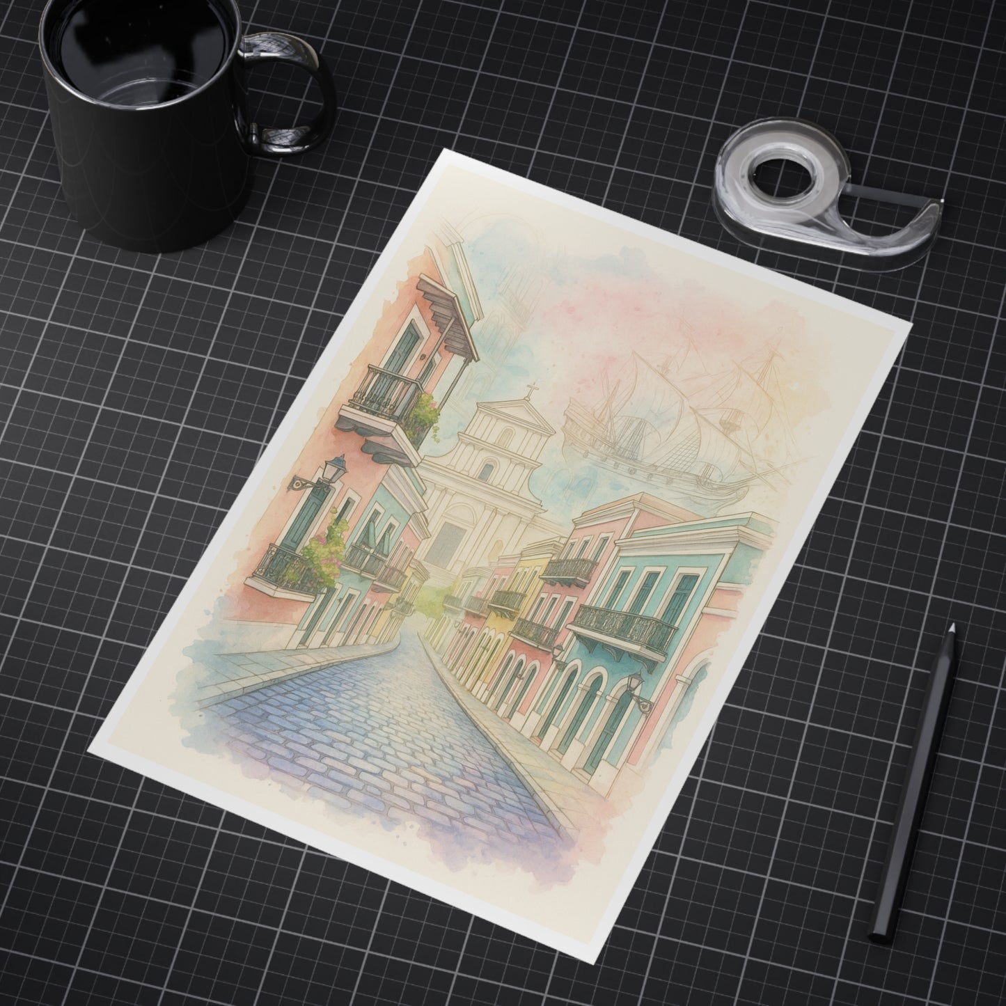 Calles con Historia Unframed Print
