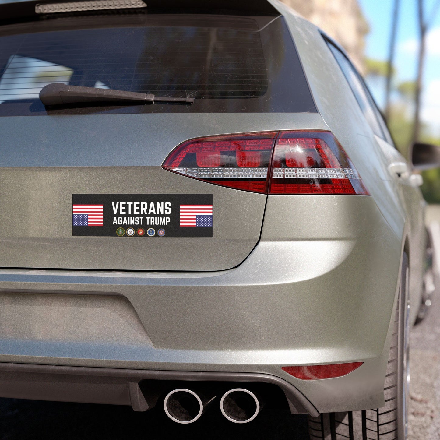Veterans Against Trump Car Magnet