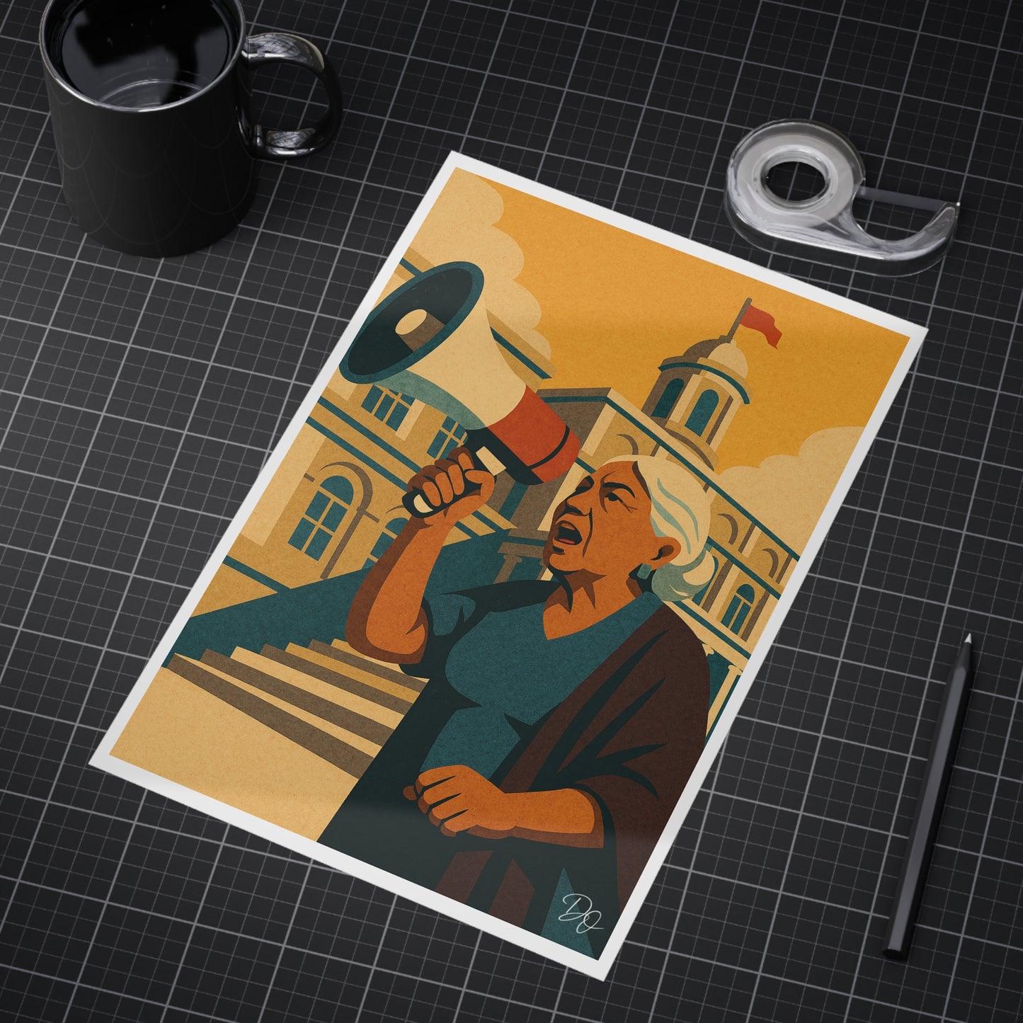 La Voz de Abuela Unframed Print
