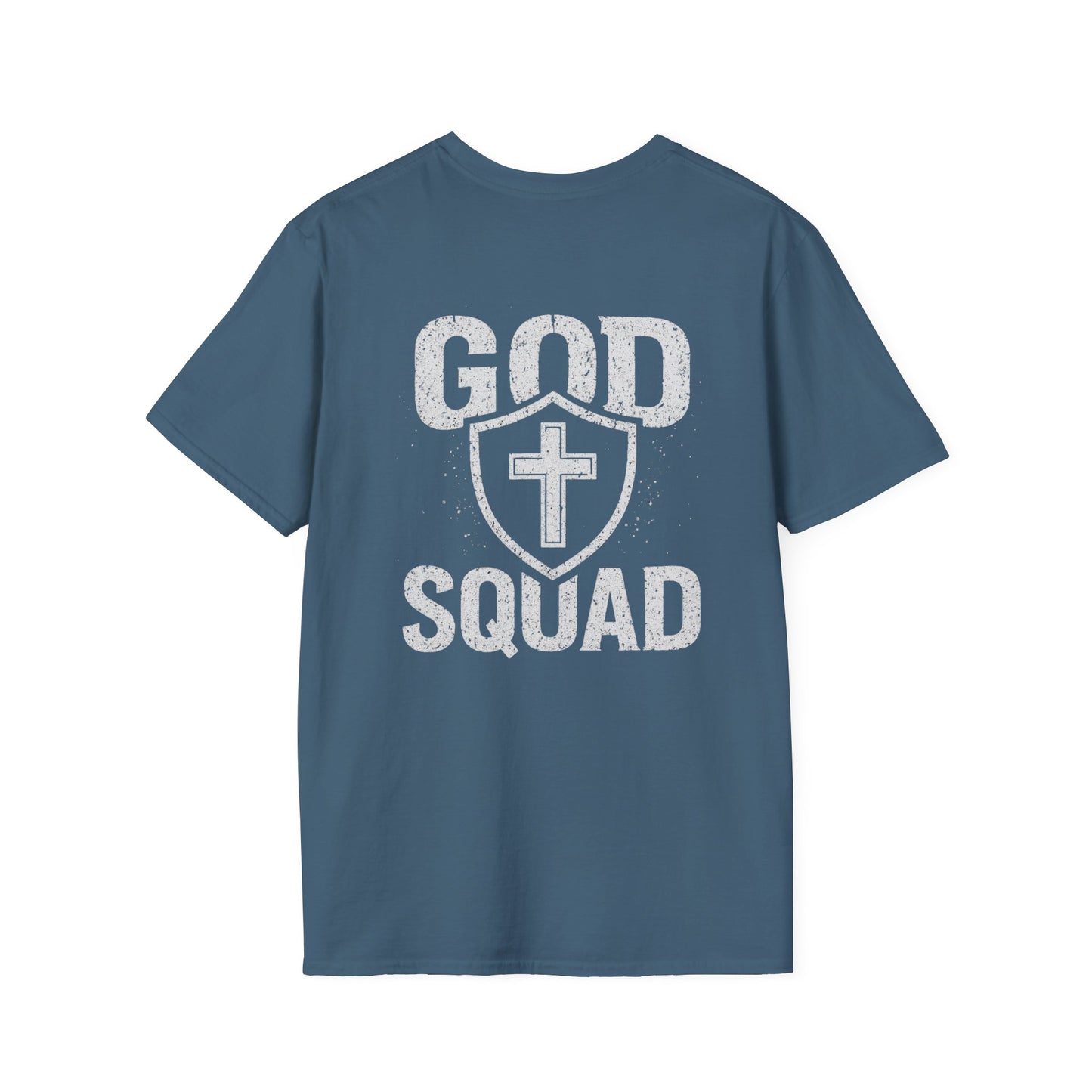 Faith-Inspired Unisex Softstyle T-Shirt, God Squad Tee, Christian Apparel, Everyday Wear, Gift for Believers