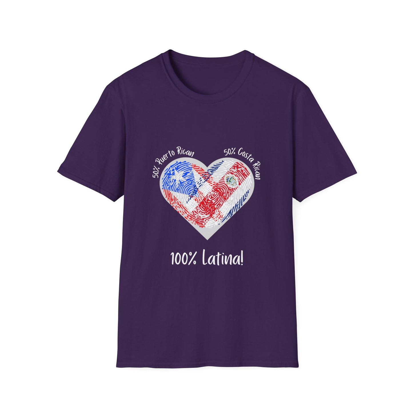 Latina Pride Custom T-Shirt with Fingerprint Flags