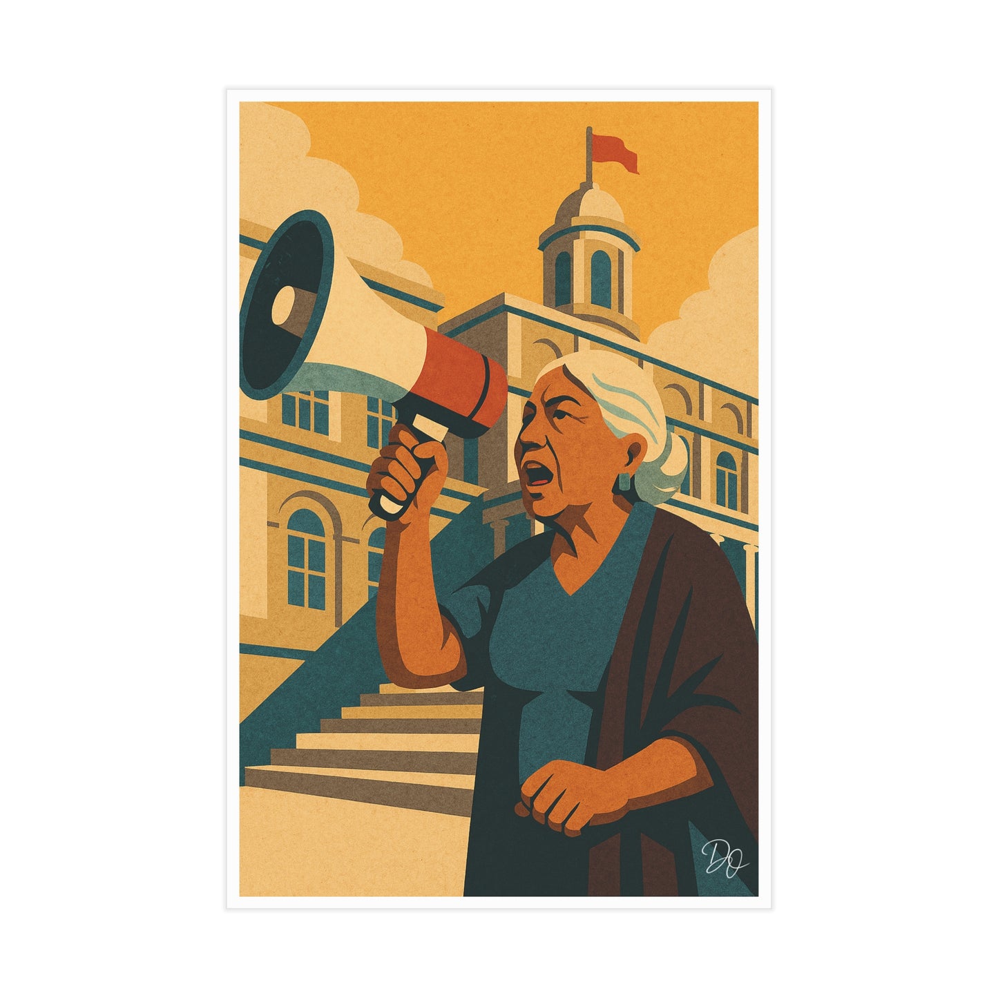 La Voz de Abuela Unframed Print