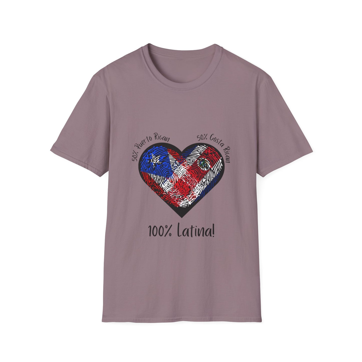 Latina Pride Custom T-Shirt with Fingerprint Flags
