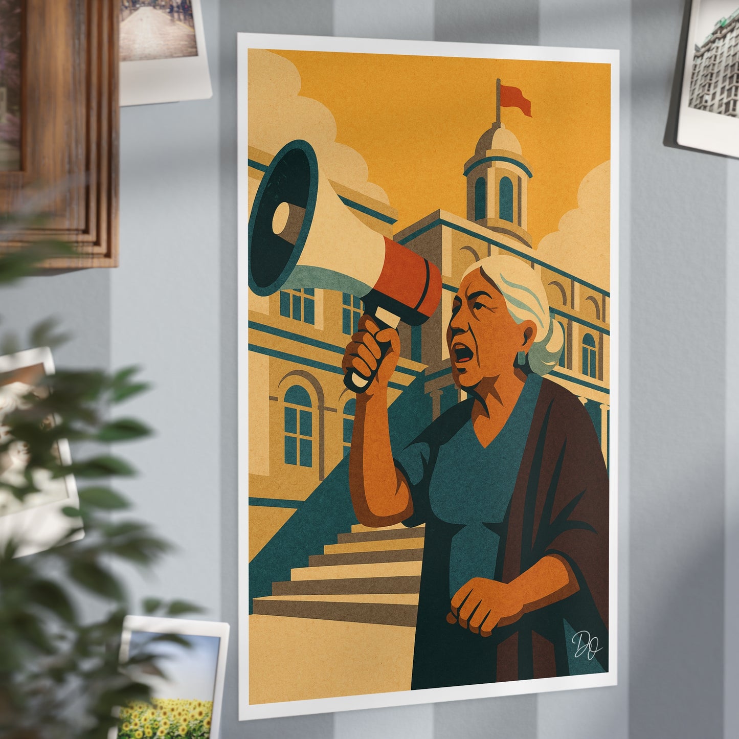 La Voz de Abuela Unframed Print
