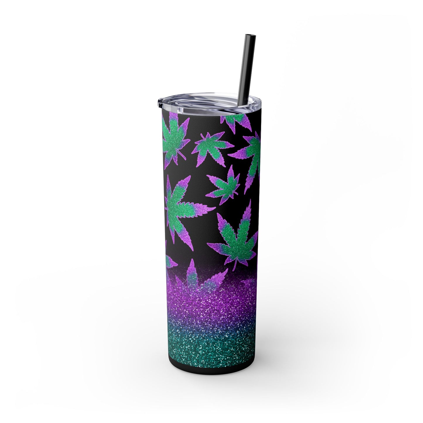 Glitter Canna Tumbler