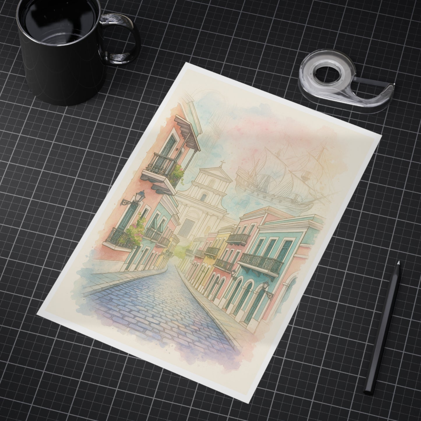 Calles con Historia Unframed Print