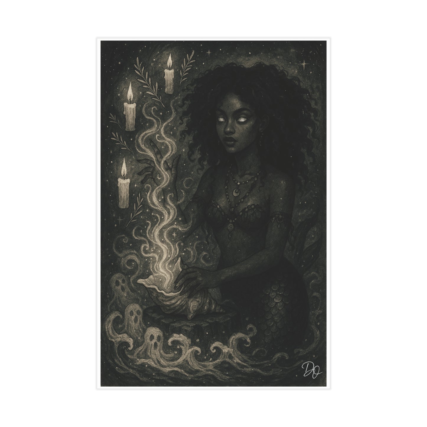 La Sirena Bruja Unframed Print