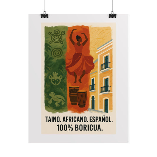 Puerto Rican Heritage Rolled Poster
