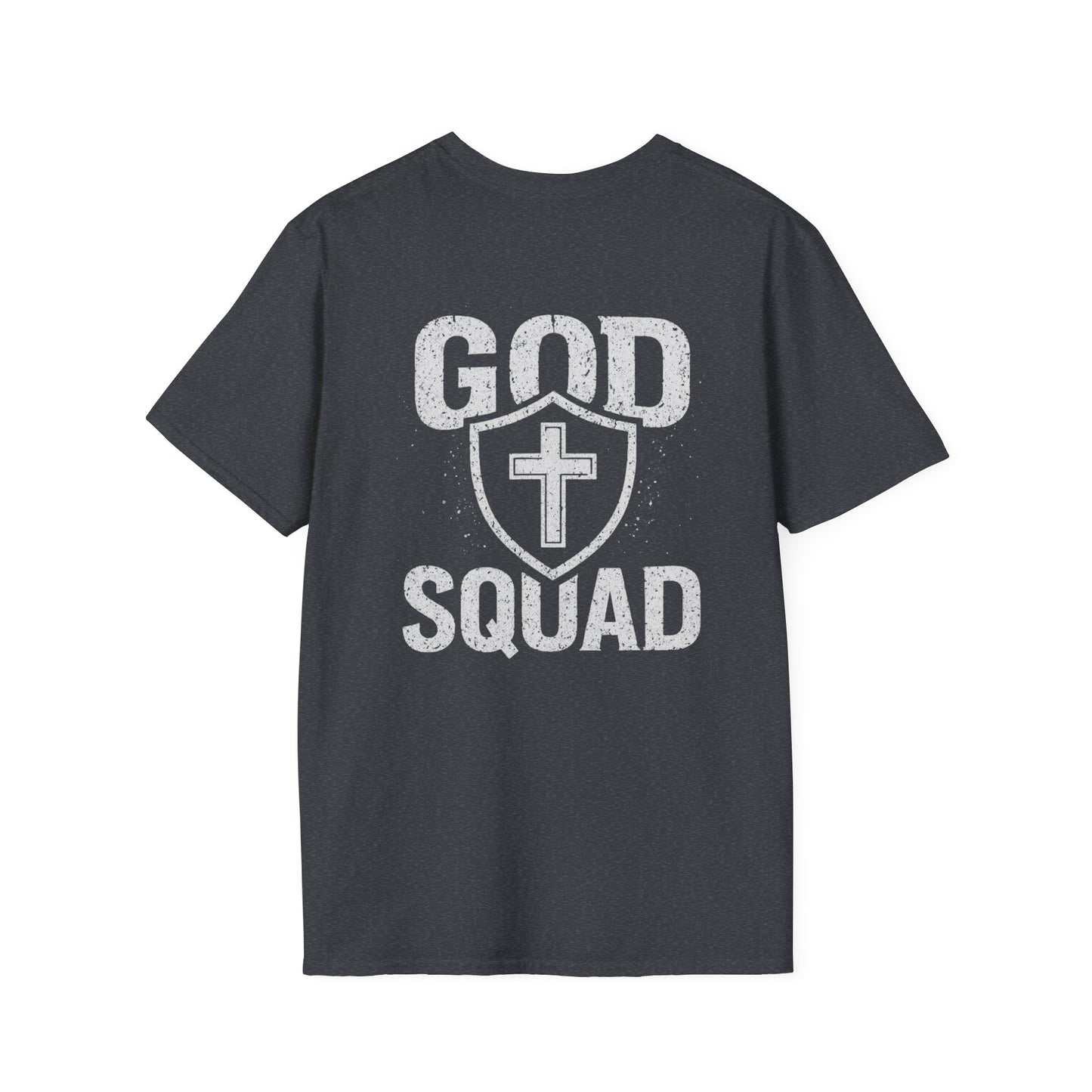 Faith-Inspired Unisex Softstyle T-Shirt, God Squad Tee, Christian Apparel, Everyday Wear, Gift for Believers