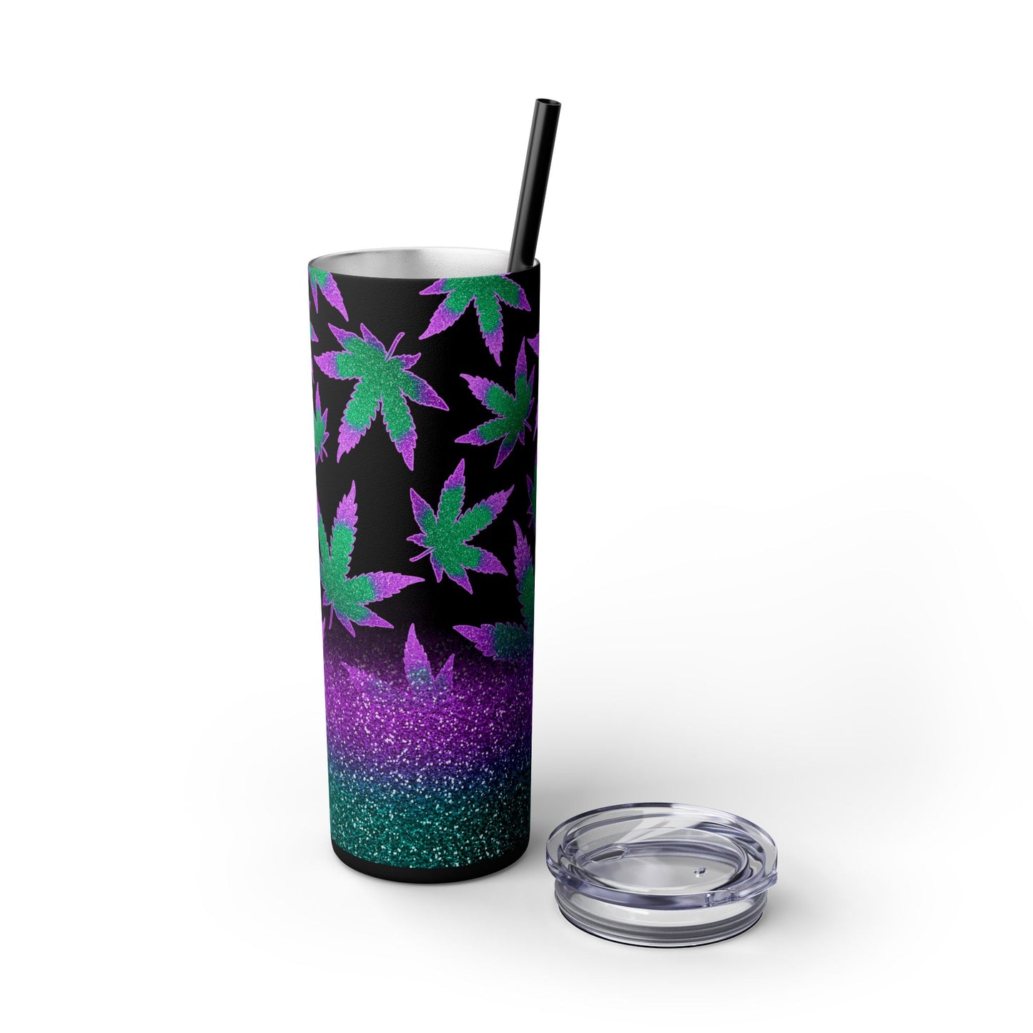 Glitter Canna Tumbler