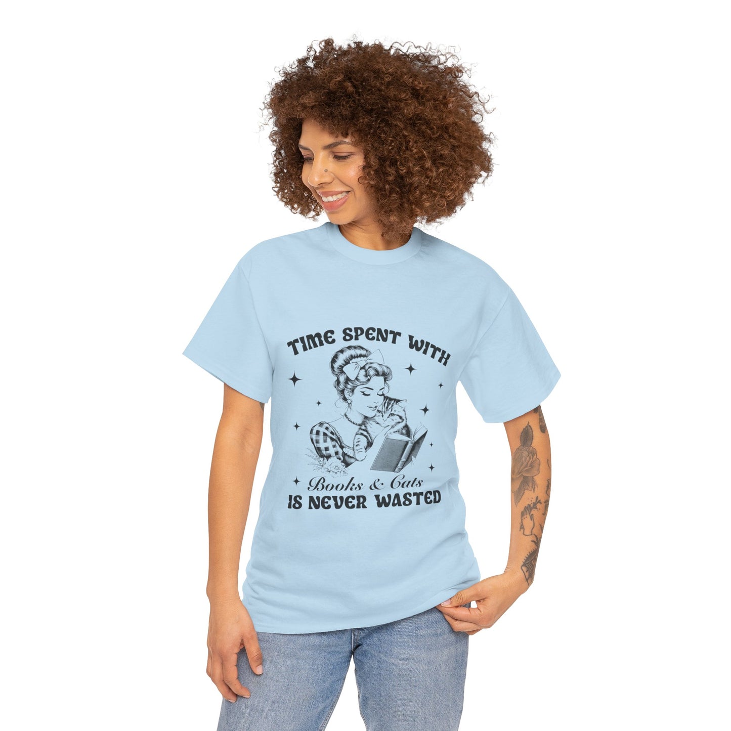 Books & Cats Tee