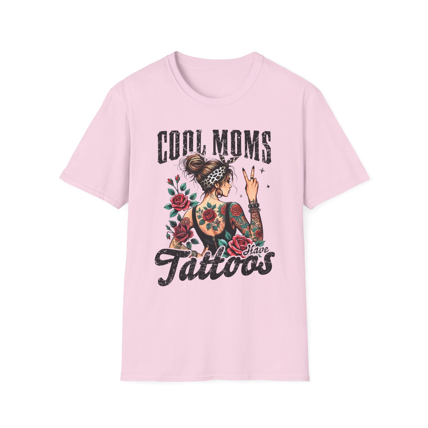 Cool Moms Have Tattoo Graphic T-Shirt