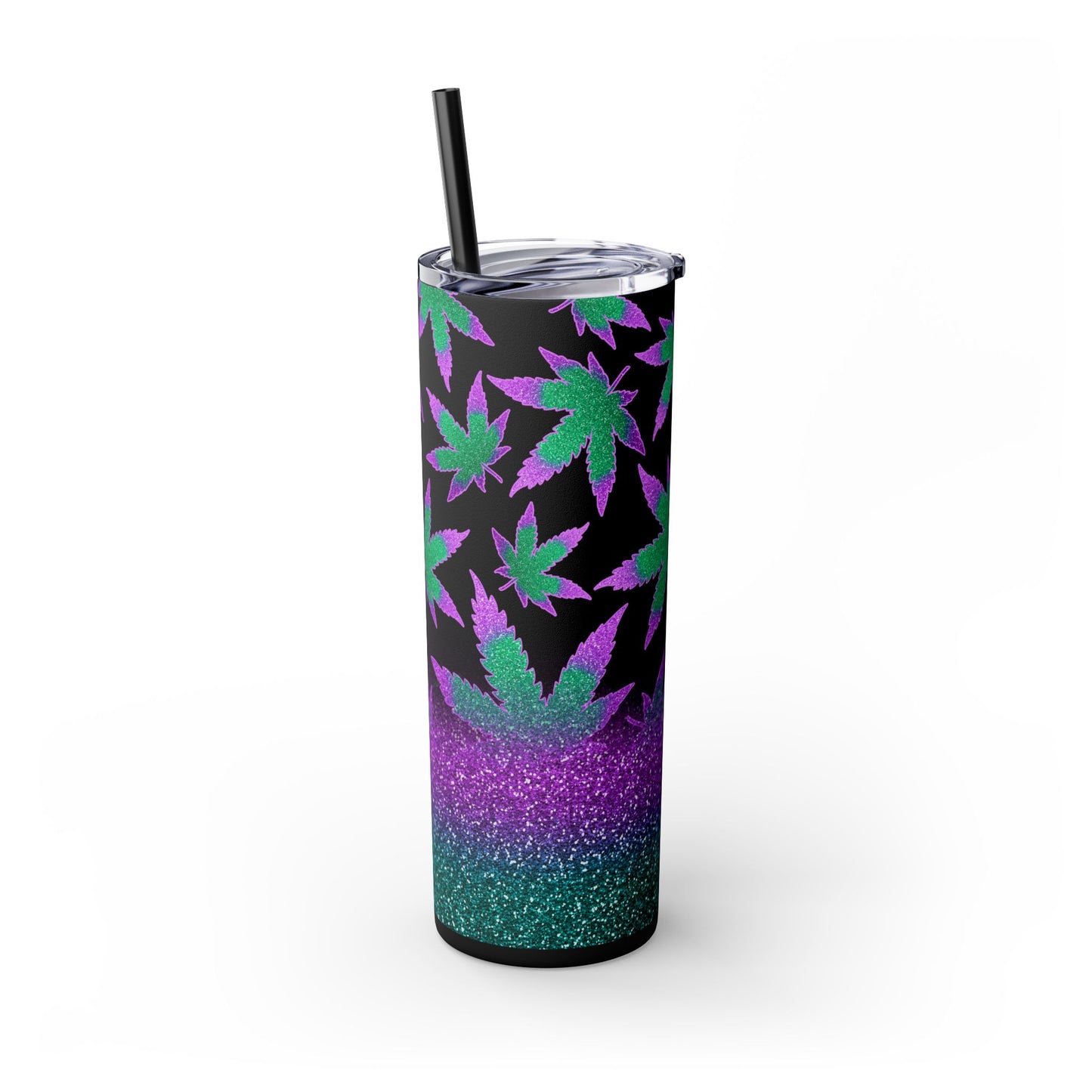 Glitter Canna Tumbler