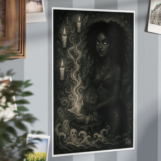 La Sirena Bruja Unframed Print