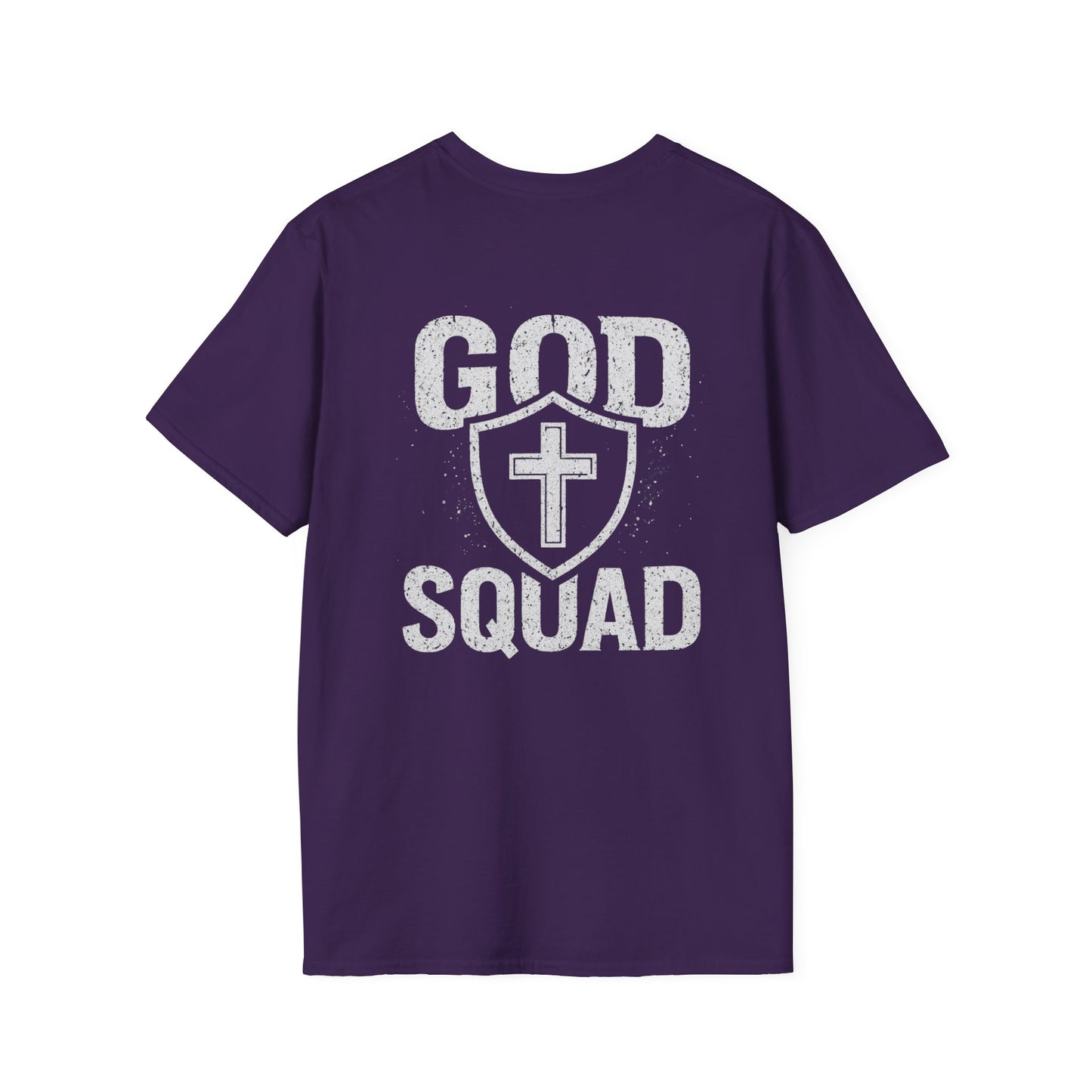 Faith-Inspired Unisex Softstyle T-Shirt, God Squad Tee, Christian Apparel, Everyday Wear, Gift for Believers