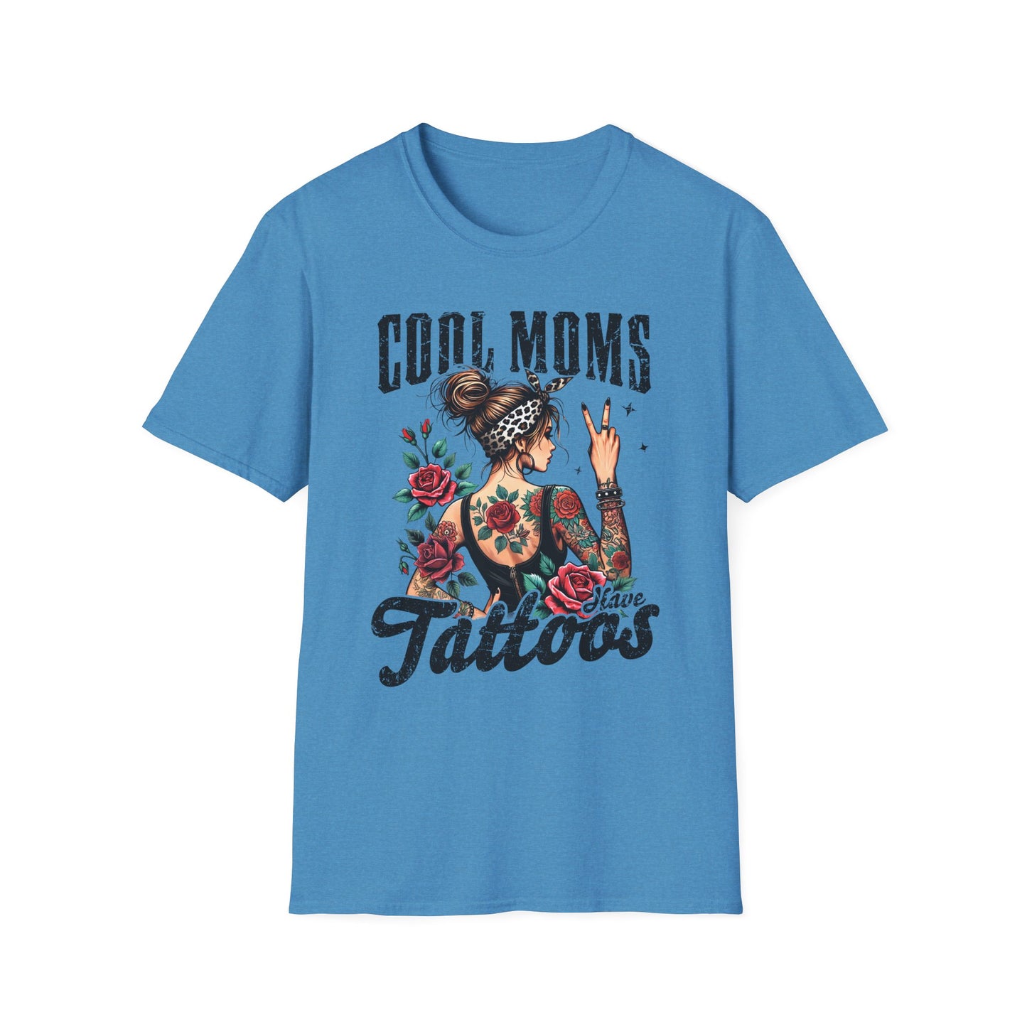 Cool Moms Have Tattoo Graphic T-Shirt