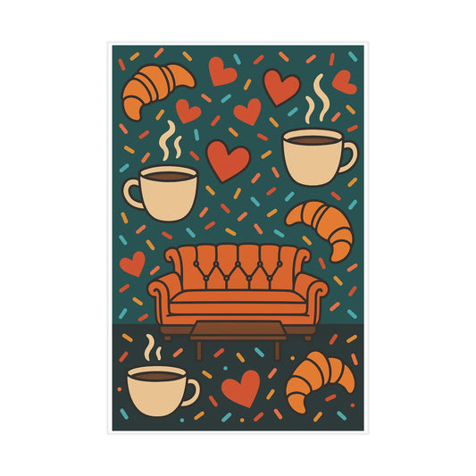 Central Perk & Chill Unframed Print