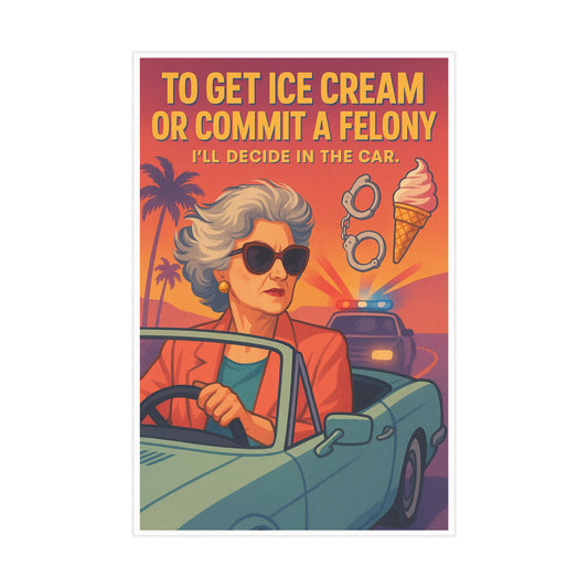 Crimes & Cones Unframed Print