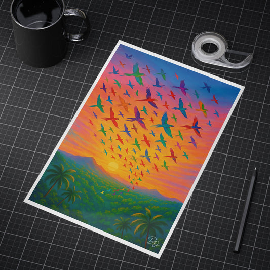 "Alas del Amanecer" Unframed Art Poster