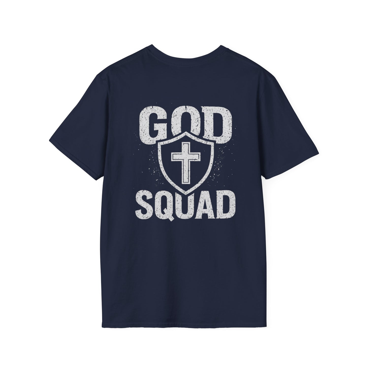 Faith-Inspired Unisex Softstyle T-Shirt, God Squad Tee, Christian Apparel, Everyday Wear, Gift for Believers