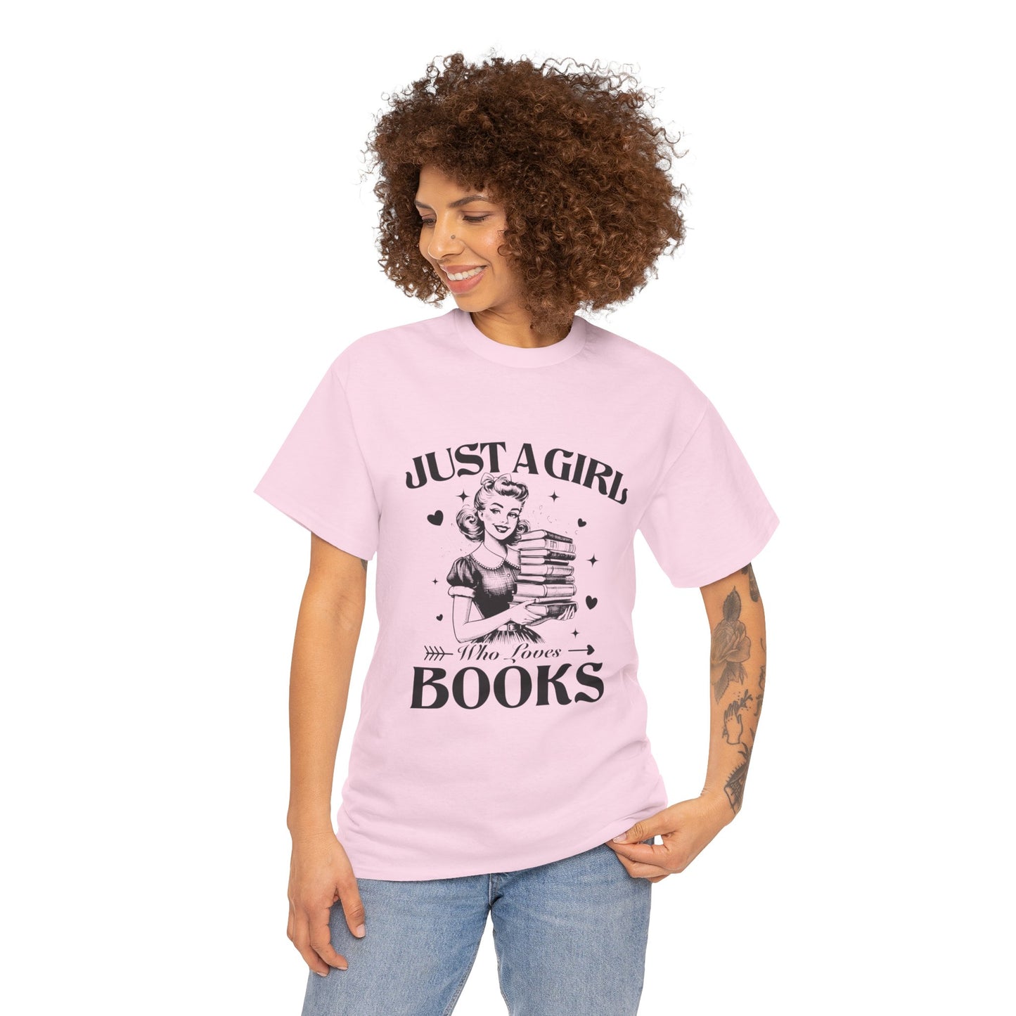 Just a Girl With Books Tee