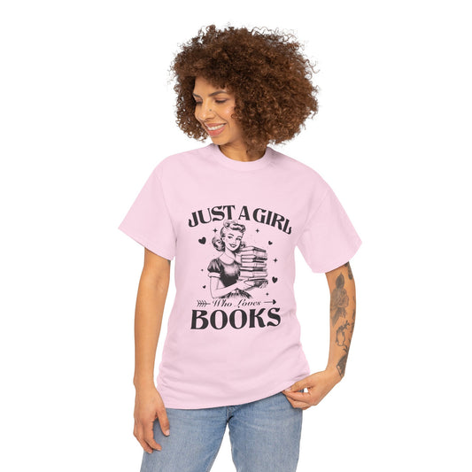 Just a Girl With Books Tee