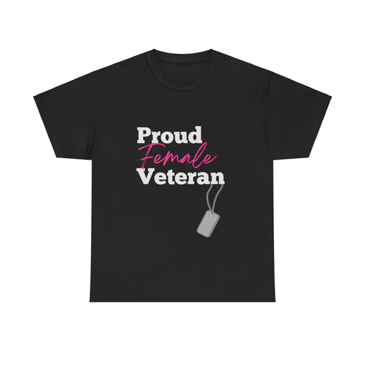 Proud Female Veteran Tee