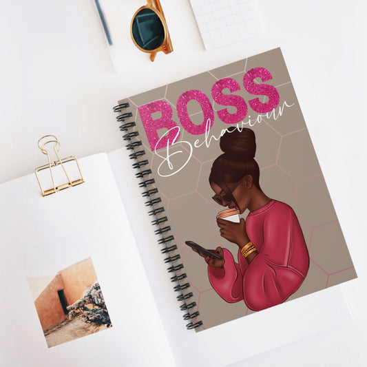 Boss Behavior Spiral Notebook