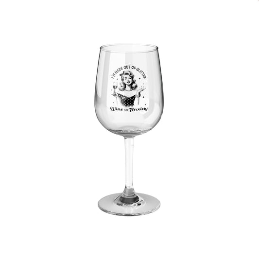 Wine & Anxiety Wine Glass, 12oz