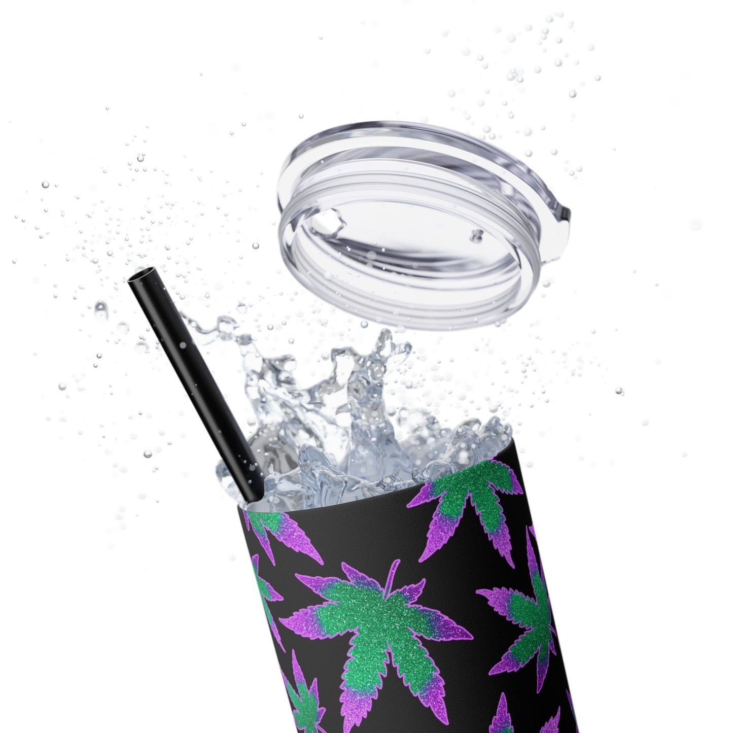 Glitter Canna Tumbler