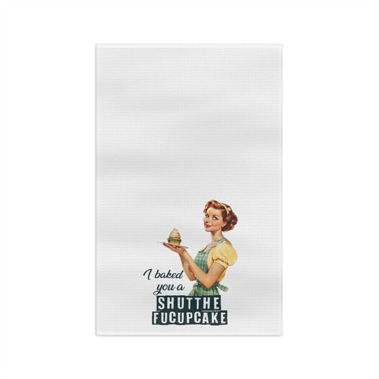 STFU Cupcakes Microfiber Tea Towel