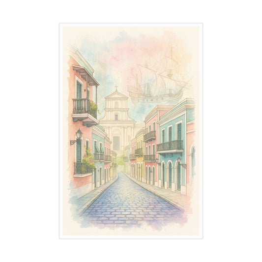 Calles con Historia Unframed Print