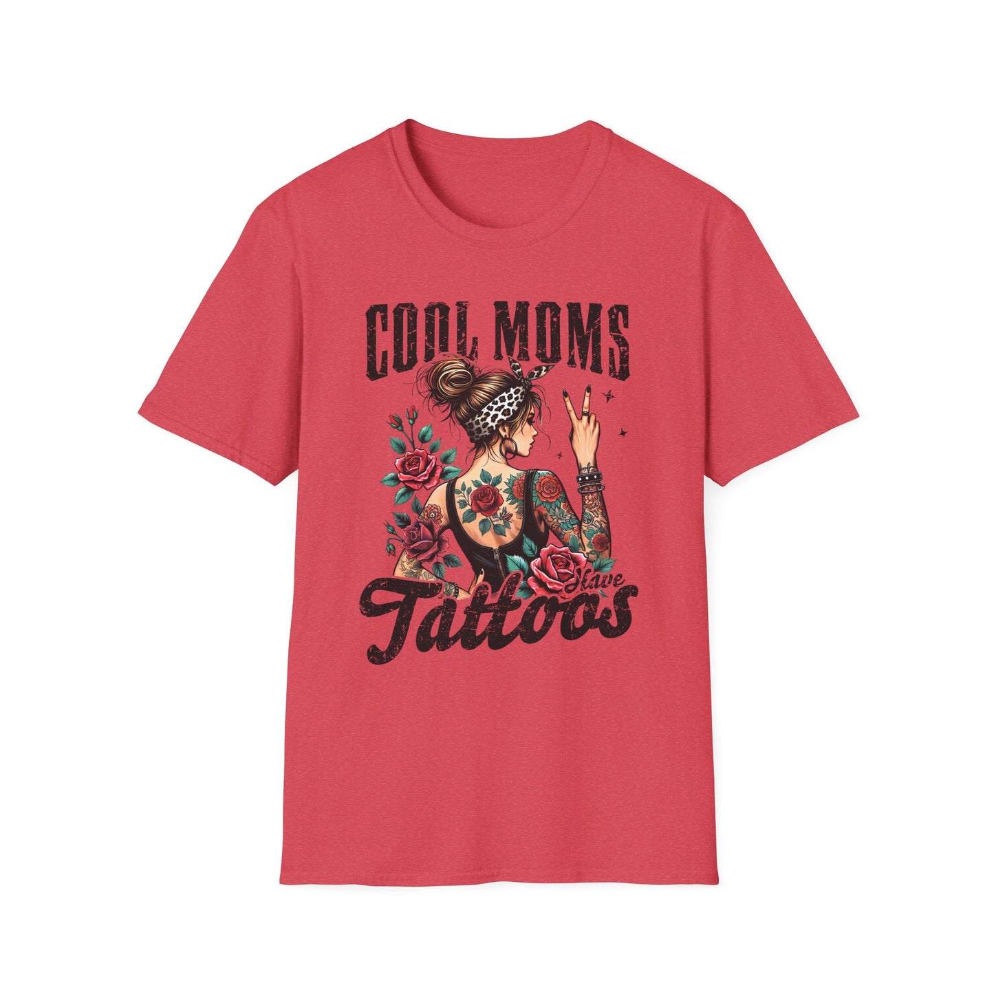 Cool Moms Have Tattoo Graphic T-Shirt