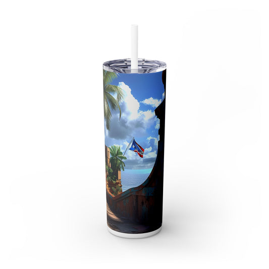 Puerto Rico Skinny Tumbler, 20oz