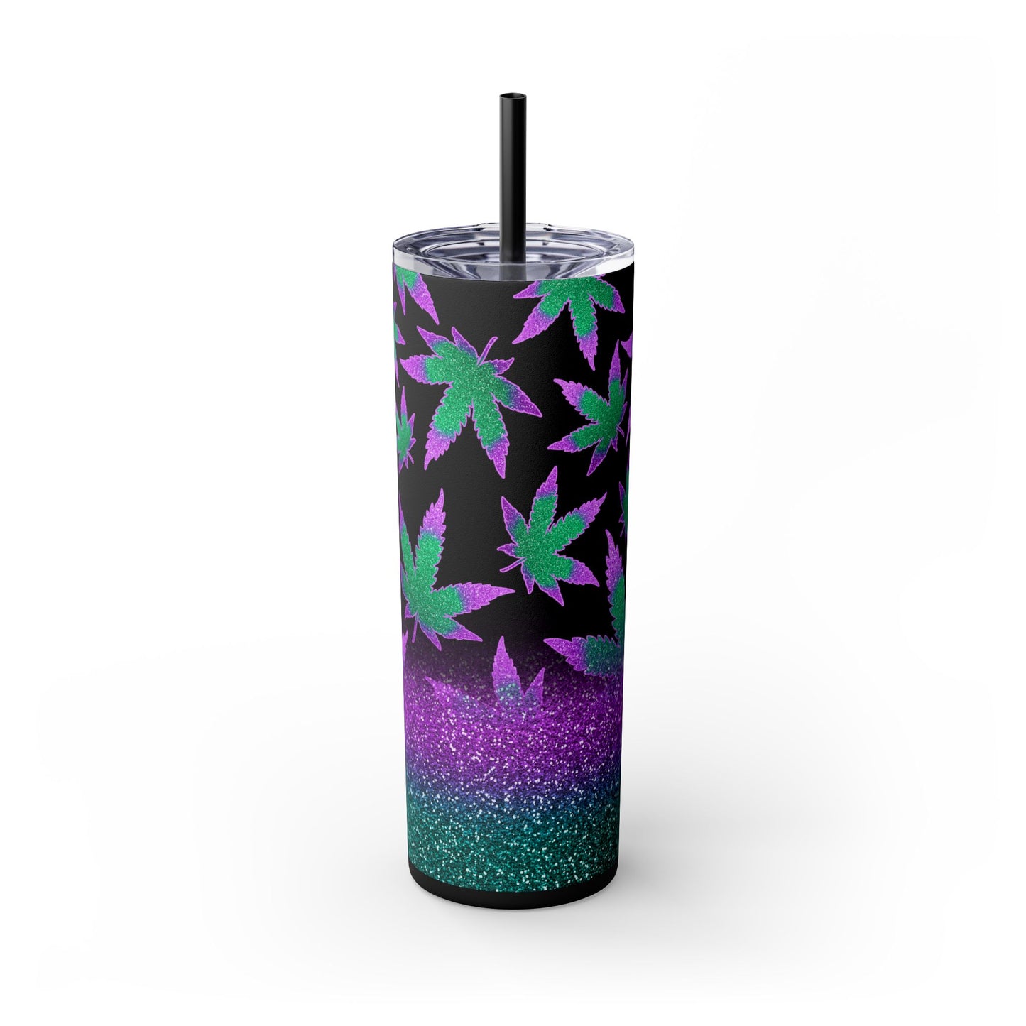 Glitter Canna Tumbler