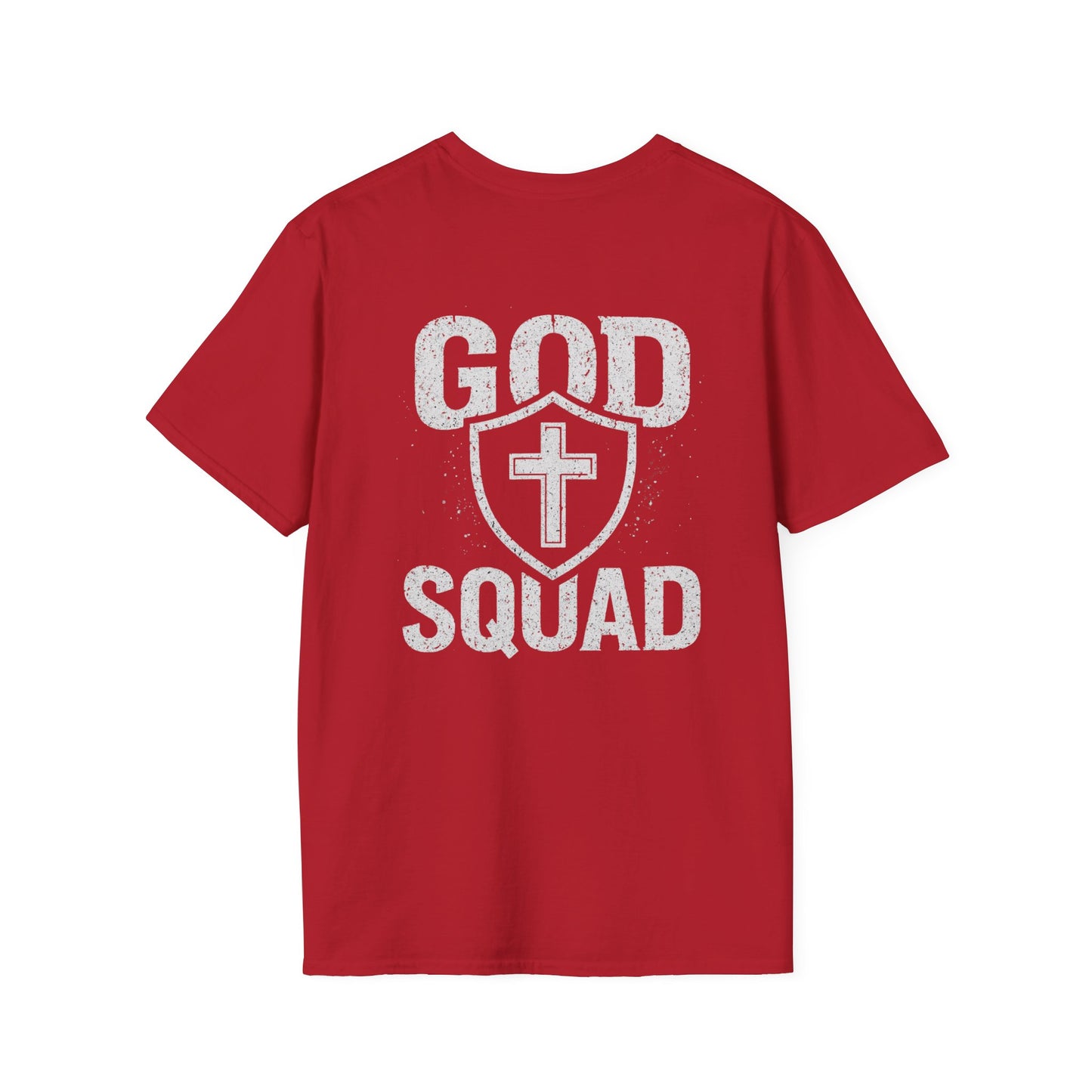 Faith-Inspired Unisex Softstyle T-Shirt, God Squad Tee, Christian Apparel, Everyday Wear, Gift for Believers