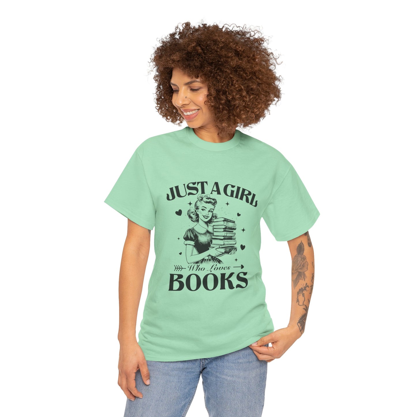 Just a Girl With Books Tee